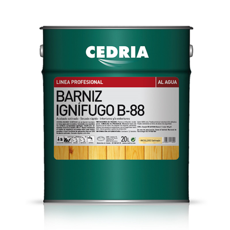 CEDRIA BARNIZ IGNÍFUGO B-88 AL AGUA