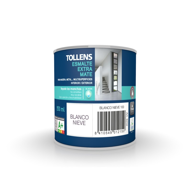 ESMALTE AL AGUA EXTRA MATE TOLLENS