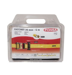 RATCHET 35MMX6M CON GANCHOS 2.500KG