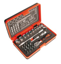 ESTUCHE LLAVE MINI CARRACA 32 PIEZAS RATIO