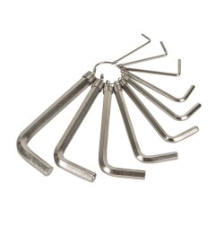Juego 10 llaves acodadas Allen FERROB