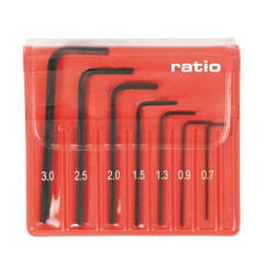 Juego 7 llaves Allen de precisión RATIO