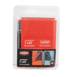 Estuche 20 llaves Allen RATIO 6141