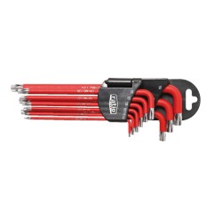 Juego 9 llaves Torx RATIO 6258