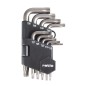 JUEGO 9 LLAVES TORX SEGURIDAD T10-T50