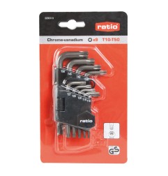 Juego 9 llaves Torx RATIO 6299