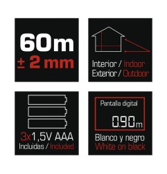 Medidor distancias láser profesional RATIO RLM315