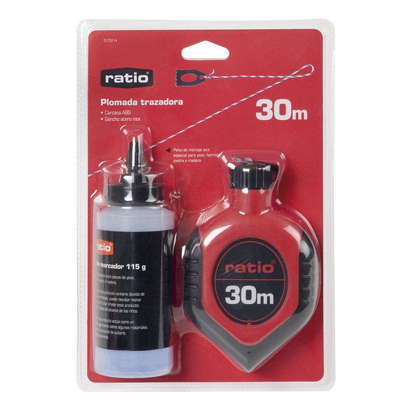 PLOMADA TRAZADORA 30M+POLVO RATIO