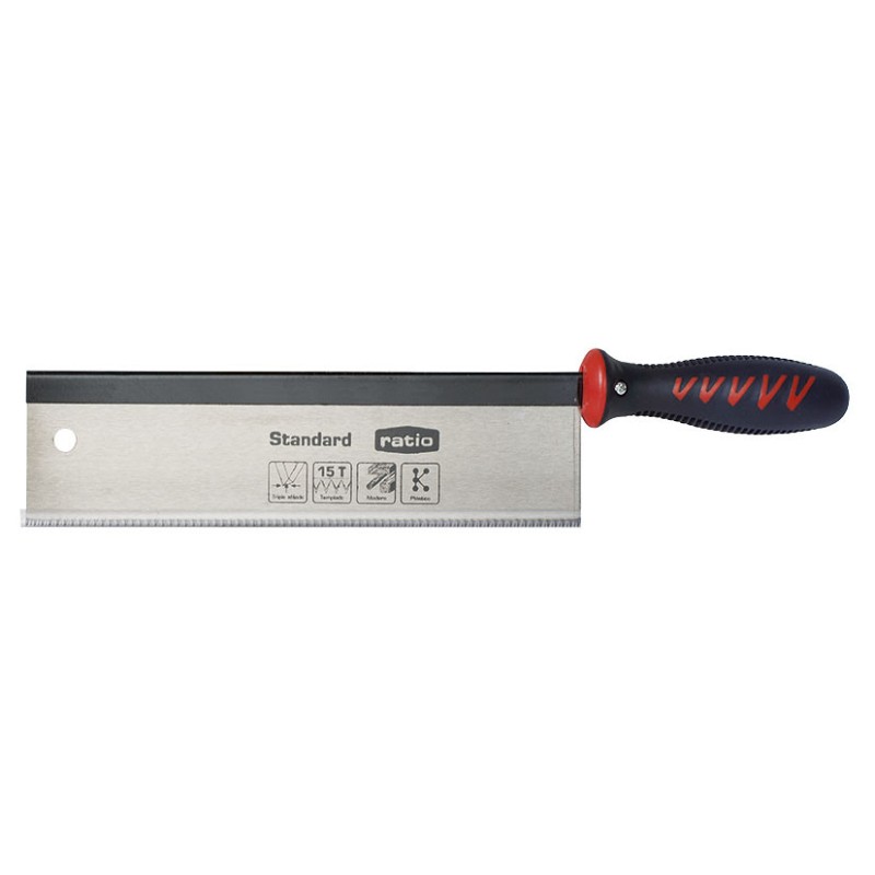 SERRUCHO EBANISTA MANGO BI-MATERIA 250MM RATIO