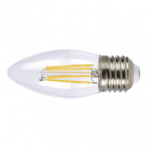 Bombilla con filamento LED vela DUOLEC E27 luz cálida 4W