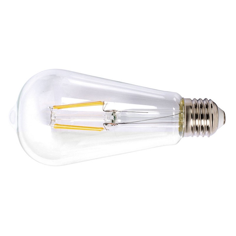 LAMP.LED FILAM.ST64  E27 6W 2700K TRANSP