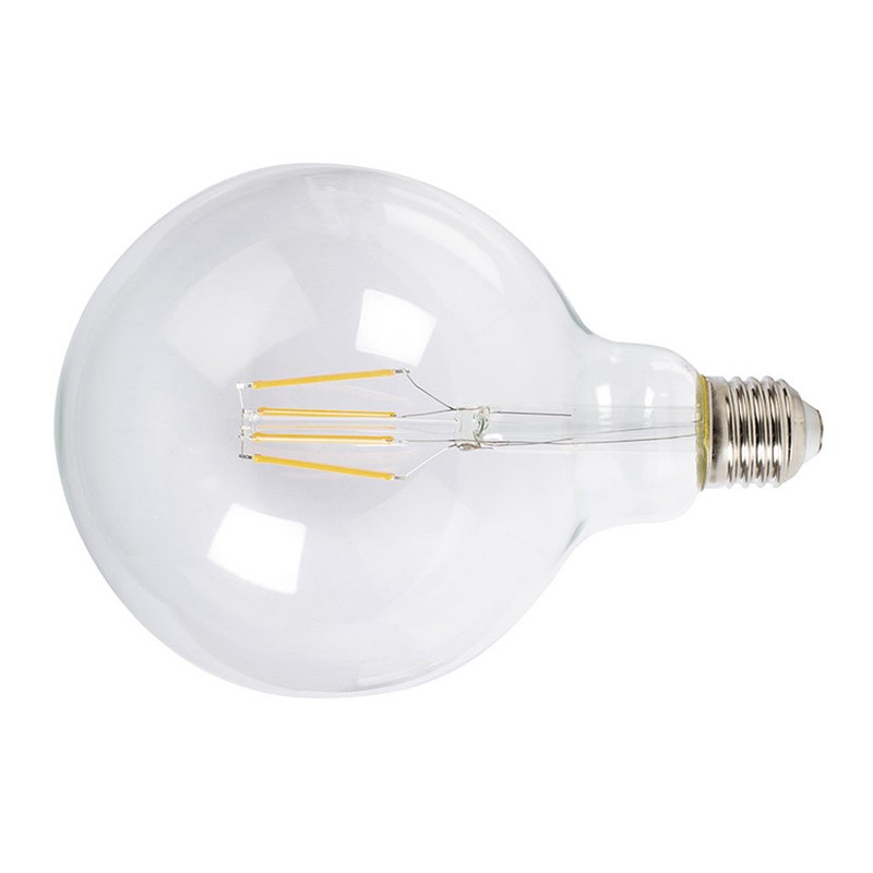 LAMP.LED FILAM.GLOBO G125  6W 2700K TRAN
