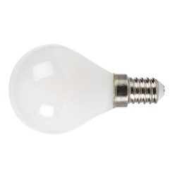 Bombilla con filamento LED mini globo opal - DUOLEC - E14 luz cálida 4W