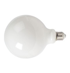 Bombilla con filamento LED globo G125 opal - DUOLEC - E27 luz cálida 6W