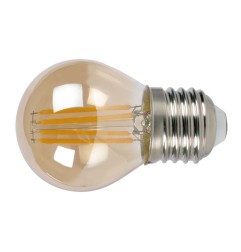 Bombilla con filamento LED mini globo vintage - DUOLEC - E27 luz cálida 4W