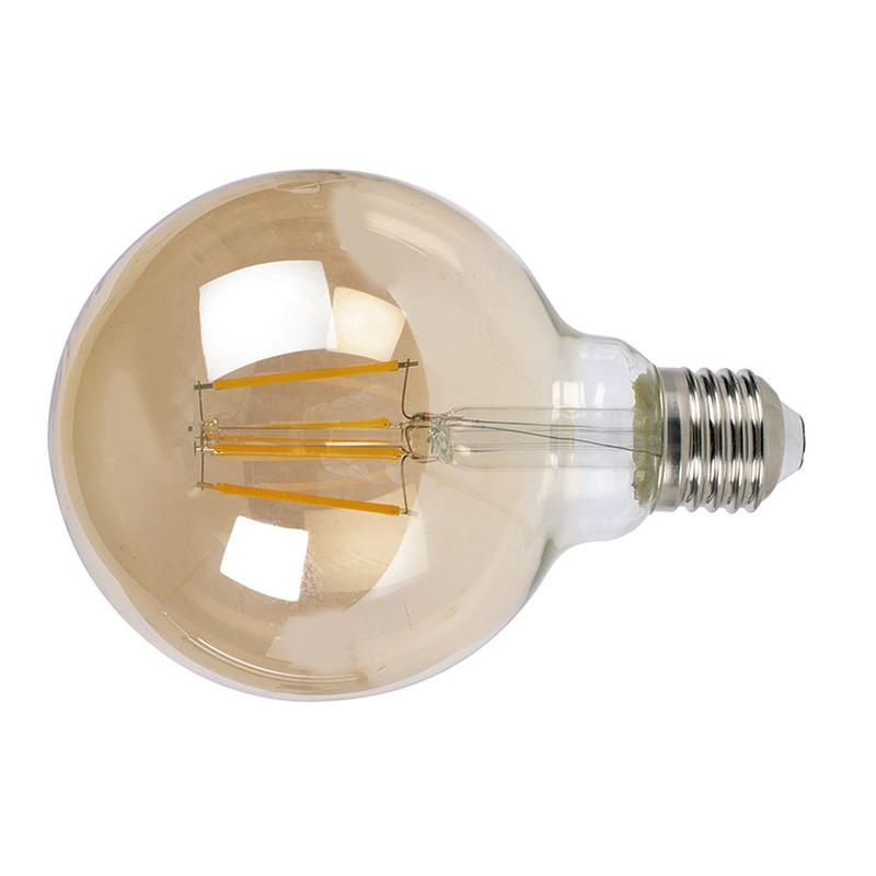 LAMP.LED FILAM.GLOBO G95  6W 2500K VINTA