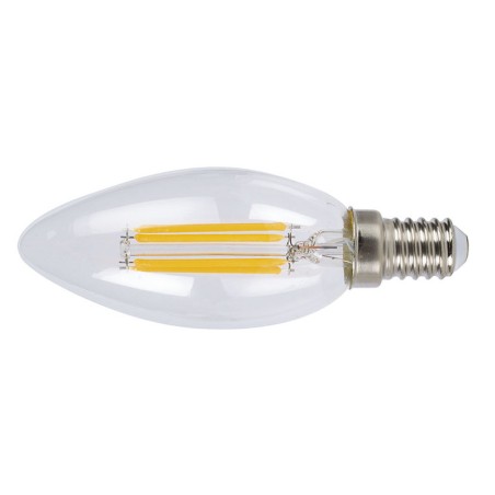 Bombilla con filamento LED vela DUOLEC E14 luz fría 4W
