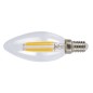 LAMP.LED FILAM.VELA  E14 4W 6400K TRANSP