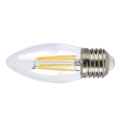 Bombilla con filamento LED vela DUOLEC E27 luz fría 4W