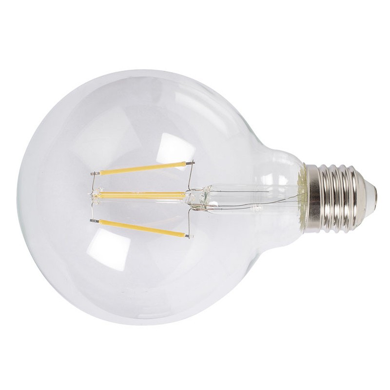 LAMP.LED FILAM.GLOBO G95  8W 6400K TRANS