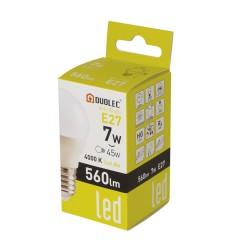 Bombilla LED Classic mini globo - DUOLEC - E27 luz día 7W