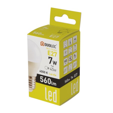 LAMPARA LED MINIGLOBO  E27 7W 4000K