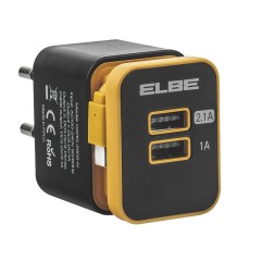 Cargador USB de pared ELBE 2xUSB + micro USB
