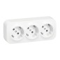 Enchufe triple 16 A LEGRAND Serie Oteo-Forix IP21