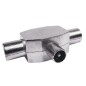 Conector triple blindado antena AXIL 1 macho 2 hembras