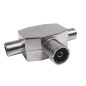Conector triple blindado antena AXIL 1 hembra 2 machos