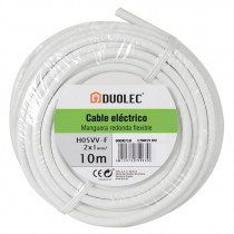 Cable eléctrico bipolar manguera DUOLEC blanco UNE H05...