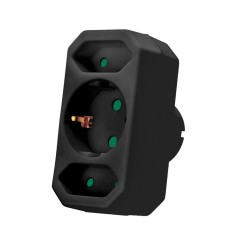 Ladrón adaptador DUOLEC 3 vías