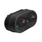 ADAPTADOR ENCHUFE FRONTAL DOBLE