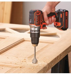 TALADRO PERCUTOR B&D BL188KB 18V 2X1,5AH