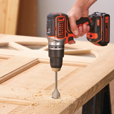 TALADRO PERCUTOR B&D BL188KB 18V 2X1,5AH