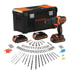 KIT TALADRO  PERCUTOR B&D BDCHD181B3A 18V 3X1,5AH