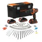 KIT TALADRO PERCUTOR B&D BDCHD181B3A 18V 3X1,5AH