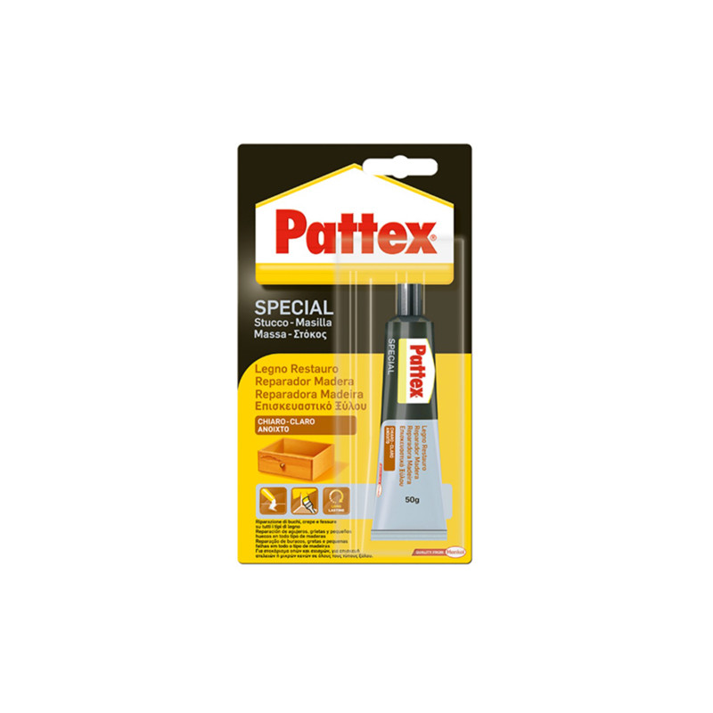 ADHESIVO REPARADOR MADERA CLARA 50GR PATTEX