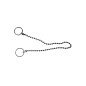 Cadena de bolas cromada bañera 45cm Cadena de bolas cromada bañera 45cm