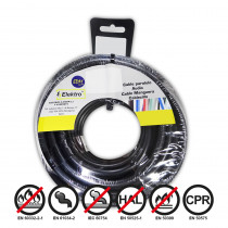 Carrete cablecillo flexible 2,5mm negro 5mts libre-halogenos