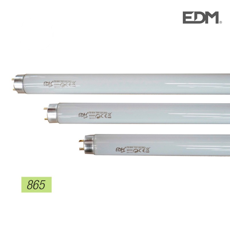 Tubo fluorescente 18w 1.250 lumens trifosforo 865k edm medidas: 59x2,6cm