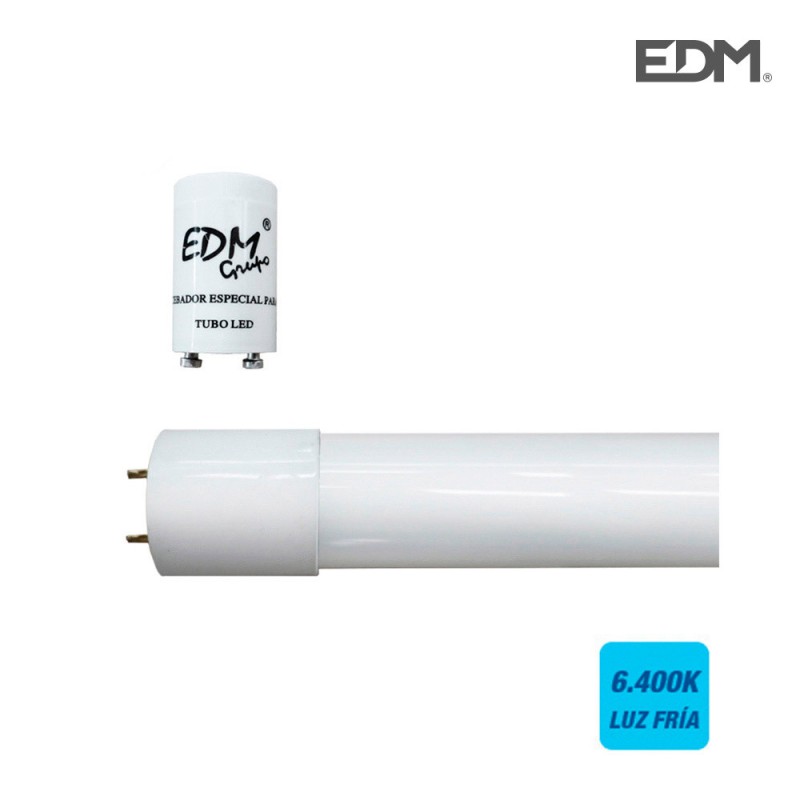 Tubo led t8 18w 1600 lm 6500k luz fria ø