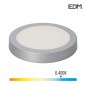 DOWNLIGHT SUPERFICIE REDONDO LED CROMO 20W