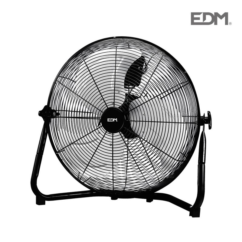 VENTILADOR INDUSTRIAL SUELO NEGRO  110W ø ASPAS 45CM