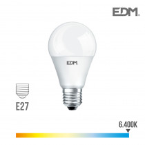 Bombilla standard led e27 12w 1055 lm 6400k luz fria edm