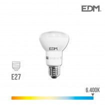 Bombilla reflectora led r63 e27 7w 470 lm 6400k luz fria edm