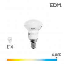 Bombilla reflectora led r50 e14 5w 350 lm 6400k luz fria edm