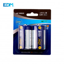 Pila alkalina lr-20 edm (blister 2 unid.)