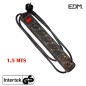 BASE MÚLTIPLE 6 TOMAS SCHUKO C/ INTERRUPTOR 1,5M 3X1,5MM