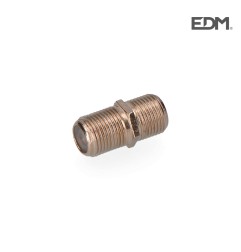 Conector empalmador "f" macho-macho retractilado
